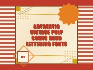 Authentic Hand Lettering for Vintage Pulp Comics