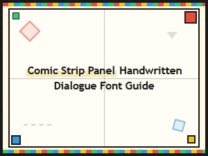 A Guide to Comic Strip Dialogue Fonts